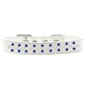 Unconditional Love Sprinkles Pearl & Blue Crystals Dog CollarWhite Size 14 UN847391